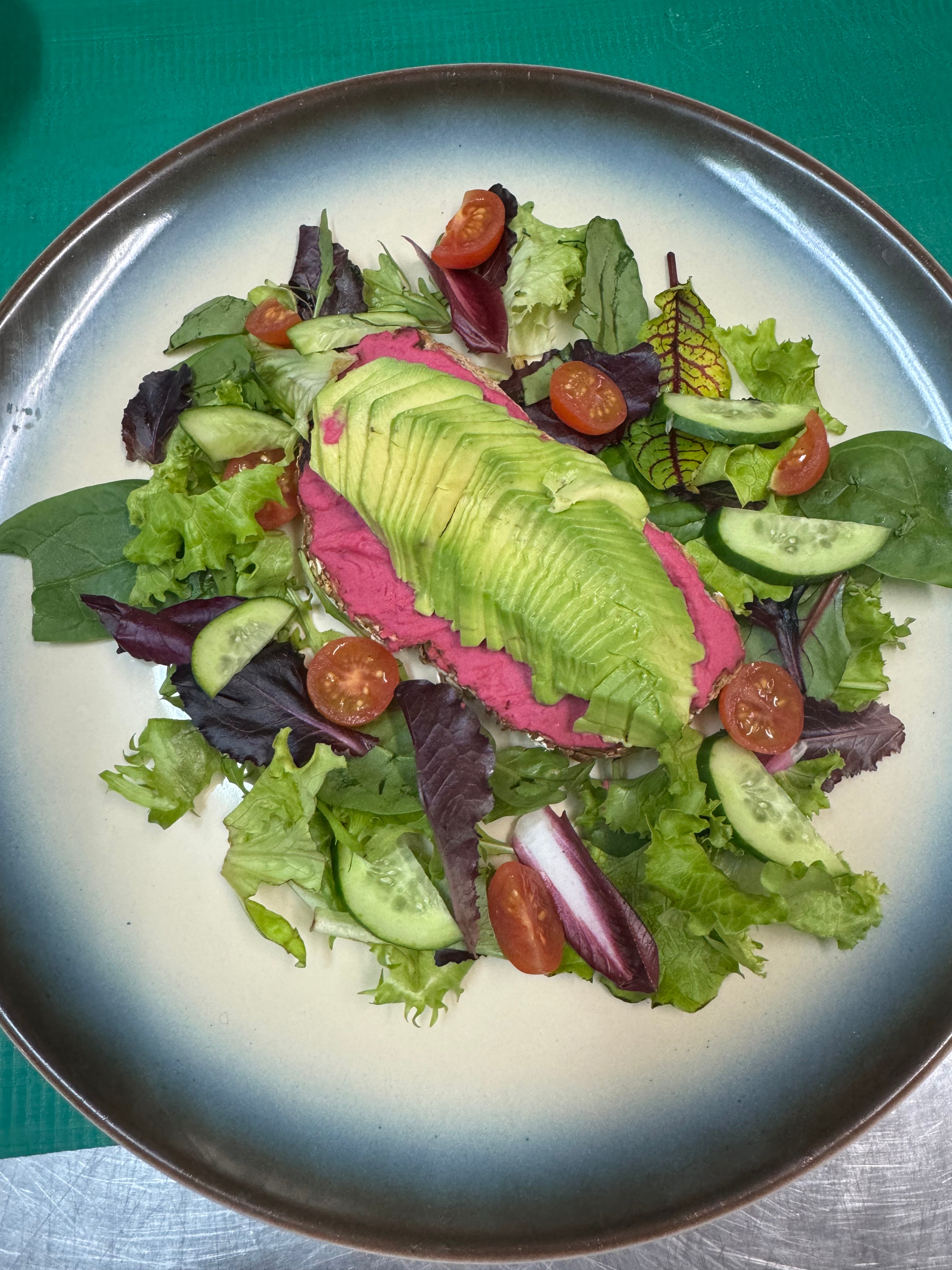 Pink Morning Toast (Vegan)