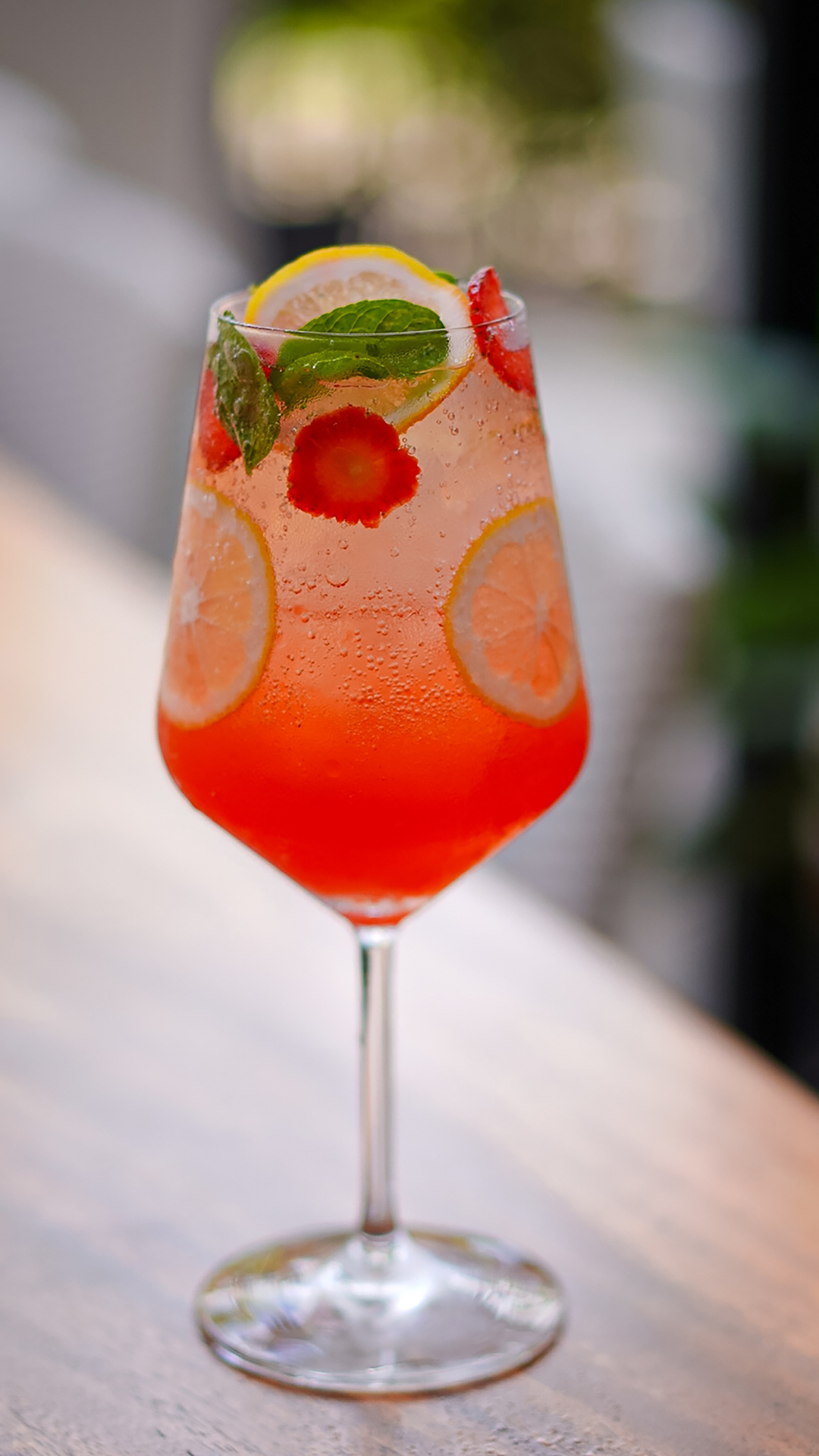 Strawberry Mint Spritz